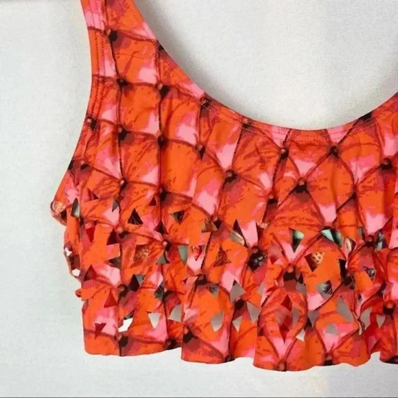 MAAJI Red Guilty Pleasures Ruffle Bikini Top S - Picture 4 of 4